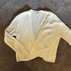 Aritzia Wilfred Cream Cardigan